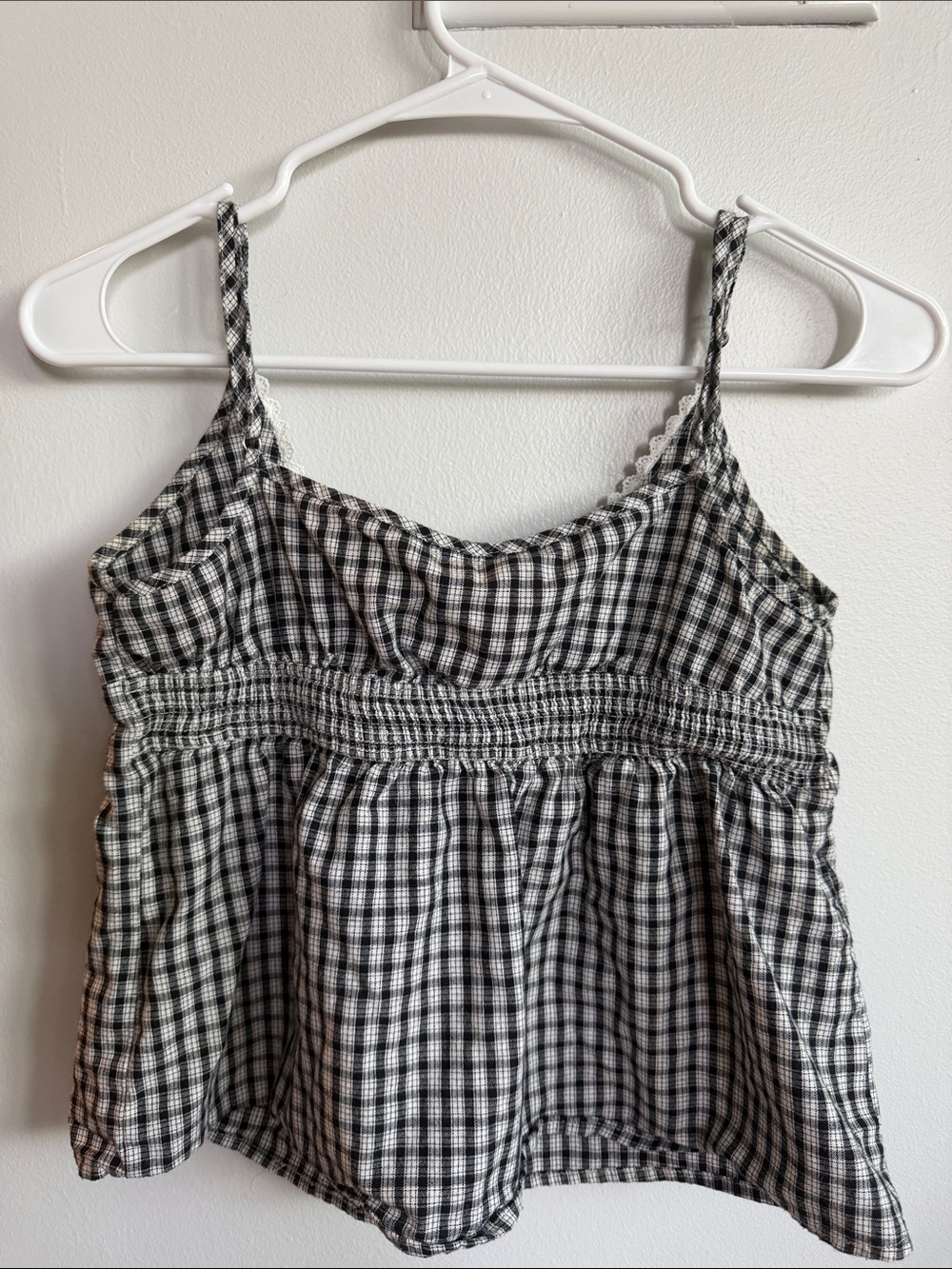 SHEIN Black & White Gingham Camisole Top - Picture 2 of 2